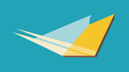 The Way Light Falls on a Folded Piece of Paper Creating Art
