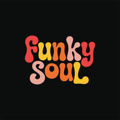 Retro 70s Groovy Bold Typography Wall Art Print