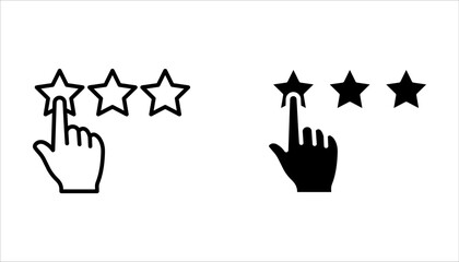 customer testimonials icon, vector illustration on white background.