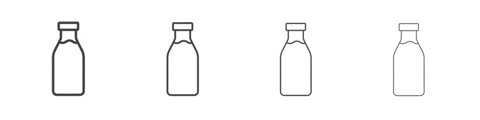 Milk bottle icon