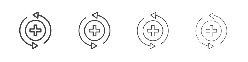 Obraz premium Health recovery icon