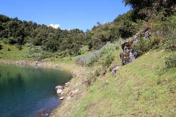 Obraz premium Nature at Ampay National Natural Sanctuary near Abancay in the Peruvian Andes.