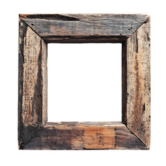 Dark Center Rustic Wooden Frame for Professional Designs