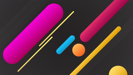 ABSTRACT DARK BACKGROUND WITH DIAGONAL GEOMETRIC SHAPES BLUE ORANGE PINK GRADIENT SMOOTH LIQUID COLORFUL DESIGNVECTOR TEMPLATE GOOD FOR MODERN WEBSITE, WALLPAPER, COVER DESIGN 