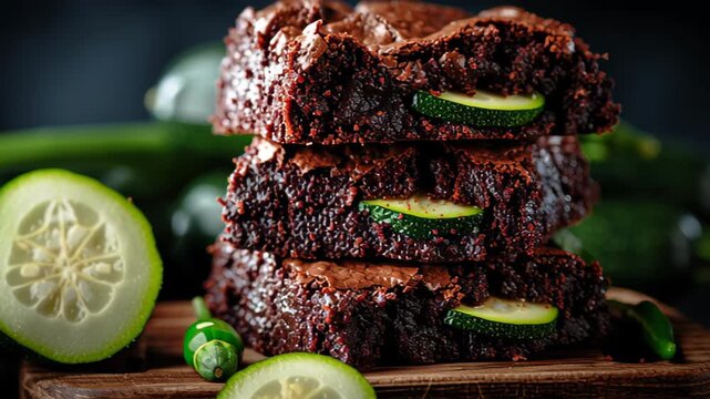 Experience the rich flavor of vegan zucchini brownies with a healthy twist. Useful food