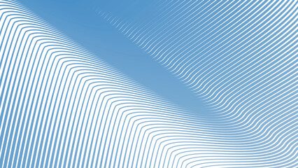 Blue Sky Stripes Wavy Line Abstract Background for Modern Web Design, Digital Art, and UI Presentation