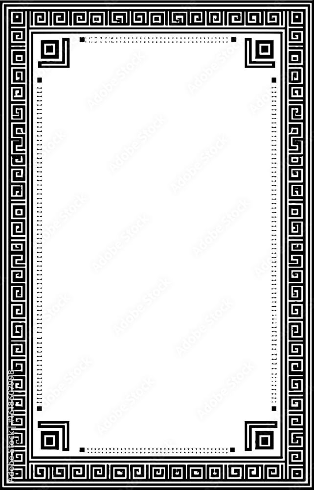 Poster geometric abstract frame design with broken square pattern for creative background
