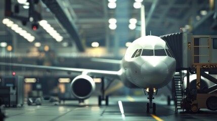 Airplane maintenance hangar