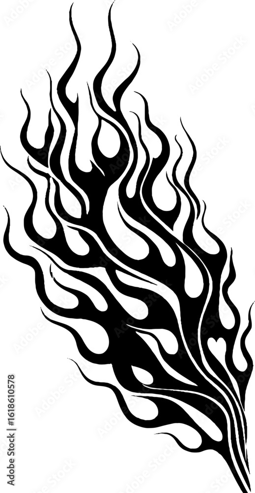 Poster abstract flame pattern design for backgrounds and graphics