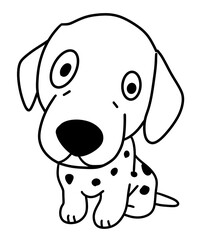  Dalmatian, dog, animal, cartoon, puppy,