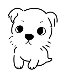 dog, animal, cartoon, puppy, illustration, pet, 