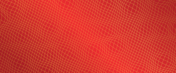 background with abstract red vector wave lines pattern	