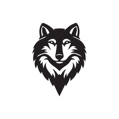 Fototapeta premium wolf head vector illustration
