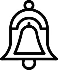 Religious Bell Tower Outline Graphic