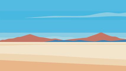 Iconic wide empty expanse of the Bonneville Salt Flats vast vista