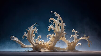 Fototapeta premium Abstract milk splash