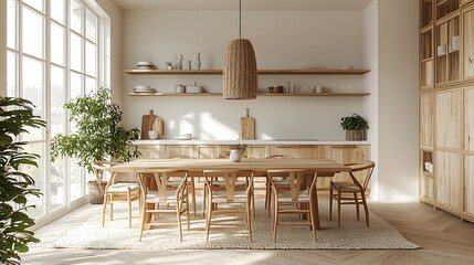 dining room interior with table