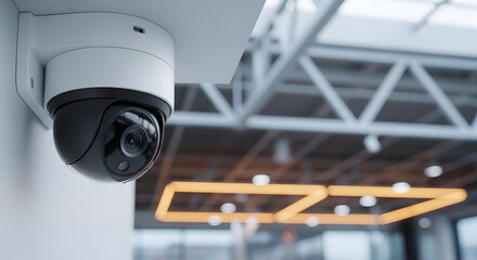 HighDefinitionSecurityCameraModernBuildingSurveillance