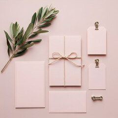 Elegant Pink Wedding Invitations Stationery Design
