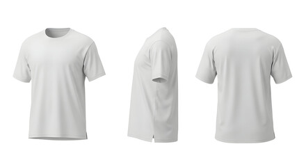 Fototapeta premium Blank White TShirt Mockup Templates for Design