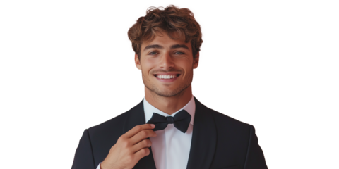 Handsome businessman in business attire