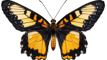 Colorful butterfly PNG vibrant insect illustration on white background
