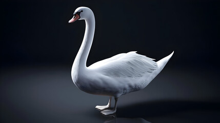 Pixel Art Swan Illustration