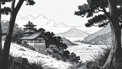 Majestic Japanese Mountain Landscape