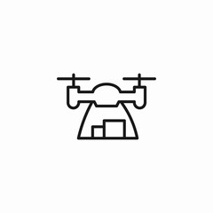 drone house inspection icon sign vector