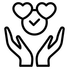 Acceptance icon vector illustration