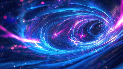 Abstract glowing vortex