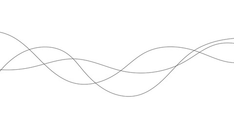 abstract line art wave background