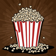 popcorn vector illustration
