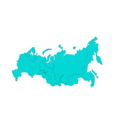 Vector Russian Rusia Map State