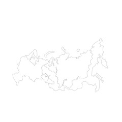 Vector Russian Rusia Map State