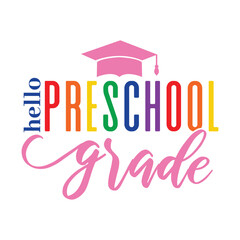 Hello School Svg Design