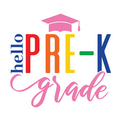 Hello School Svg Design