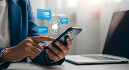 AI Assistant Mobile App Modern Business Technology