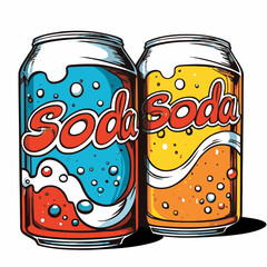soda drink vector illustration
