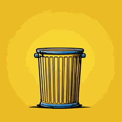 trash can vector illustration