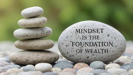 Achieve financial freedom with a strong mindset foundation, inspiring balance and success