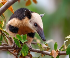 Southern tamandua - Tamandua tetradactyla, in the wild