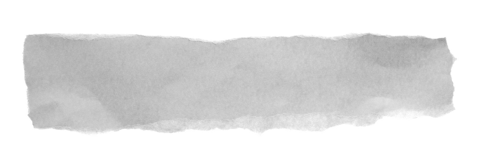 Torn paper scrap isolated on white with clipping path	