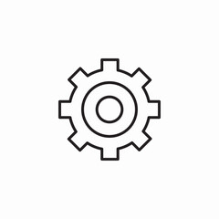 simple gear icon icon sign vector