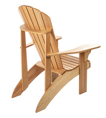 Classic adirondack chair isolated transparent background