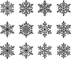 Christmas Snowflake Vector Art, Snowflake Icon