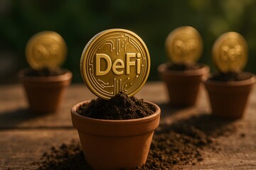 DeFi coin sprouting signals crypto growth