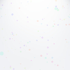 正方形背景　手描き素材　シンプルな淡くて優しい色合いのカラフルな水玉模様　抽象背景イラスト