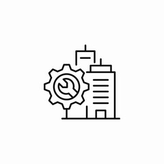 building maintenance icon sign vector