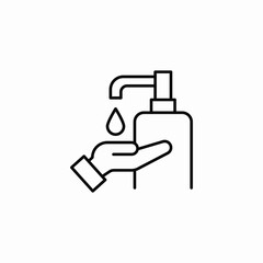 hand soap container icon sign vector
